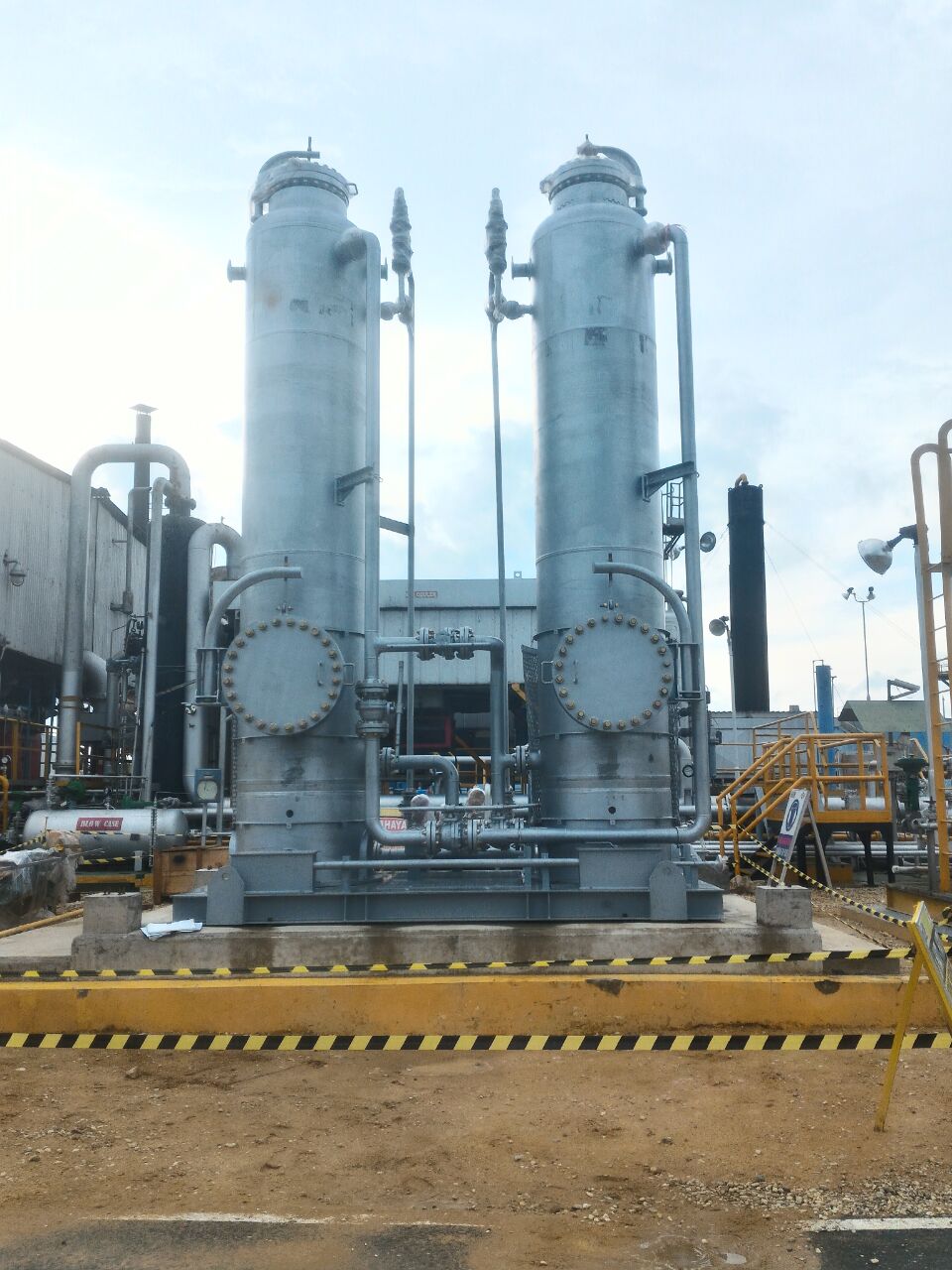 ROTEQ gas treatment equipment installation