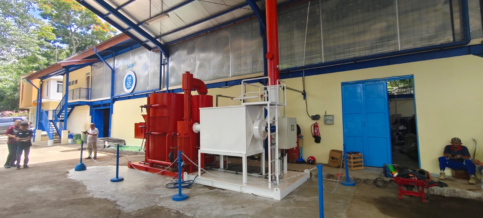 Ganesha-Roteq incinerator equipment pictured in the ROTEQ project portfolio